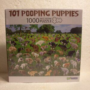 New Unopened 1000 PC Jigsaw Puzzle 101 Pooping Puppies